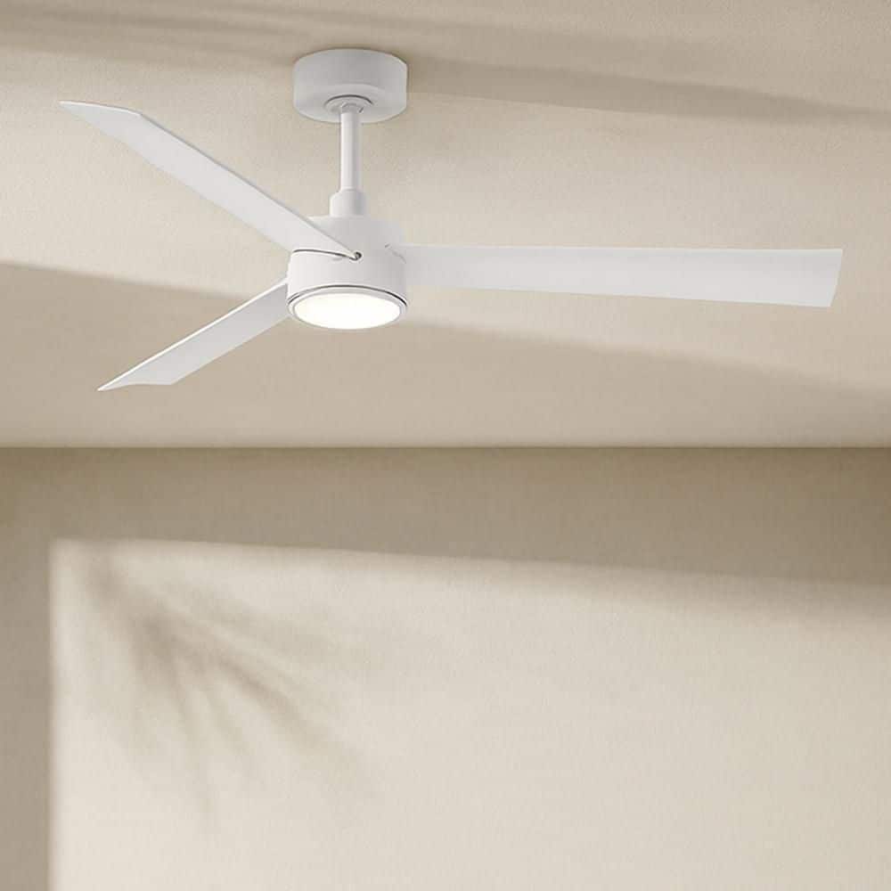 Speck 52.0 in. Indoor/Outdoor Integrated LED Matte White Ceiling Fan with Remote Control price history on PriceWatchPro