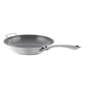 3.Clad Tri-Ply 11 in. Stainless Steel Ceramic Nonstick Frying Pan in Polished Stainless Steel