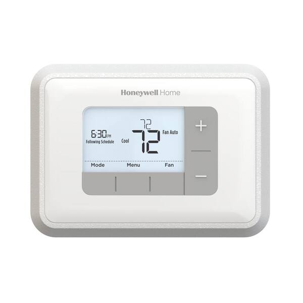Honeywell Home 5 2 Day Programmable Thermostat With Digital Backlit Display Rth6350d The Home Depot