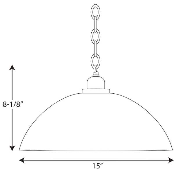 Classic 1-Light Brushed Nickel Pendant