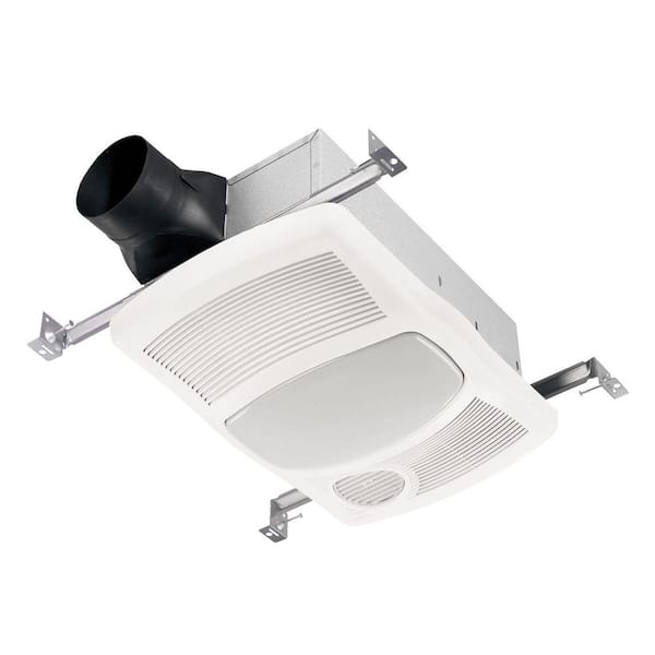 110 CFM Ceiling Bathroom Exhaust Fan with Light and 1500-Watt Heater 110 CFM Ceiling Bathroom Exhaust Fan with Light and 1500-Watt Heater
