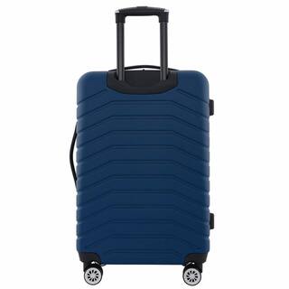Wrangler Travelers Club Tahoe Set 3 Valigie Spinner - Bagaglio A Mano 20" + Check-in 24" E 28" - Espandibili, Blu Poseidon