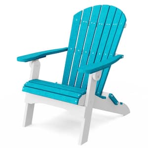 Wildridge Heritage Patriot Blue and White Plastic Outdoor Folding