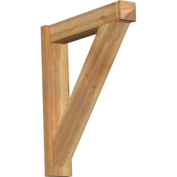 Ekena Millwork 6 in. x 34 in. x 30 in. Western Red Cedar Traditional Arts and Crafts Rough Sawn Outlooker