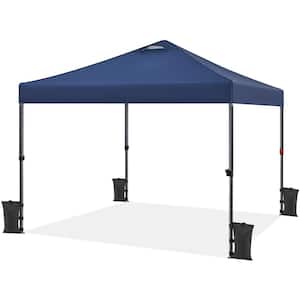 10 ft. × 10 ft. Pop up Canopy Tent Navy Blue