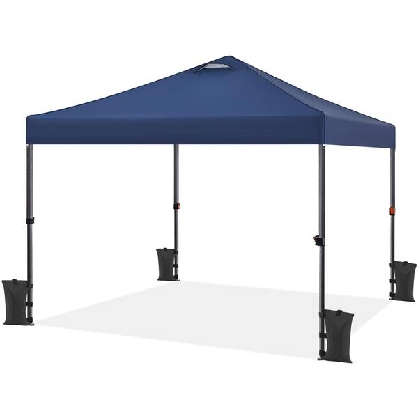 10 ft. x 10 ft. Pop up Canopy Tent Navy Blue