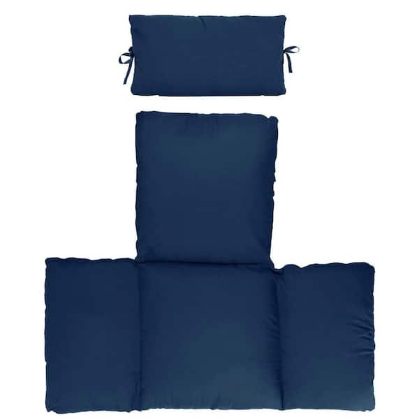 ESILOO 39.37 in. x 45.28 in. Egg Chair Thicken Soft Swing Chair Pad with Headrest for Hammock, Outdoor and Indoor Use