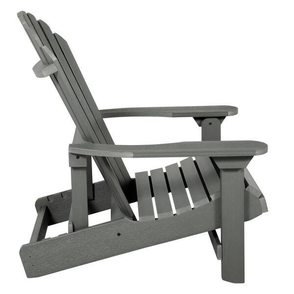 Highwood King Hamilton Coastal Teak Folding and Reclining Recycled
