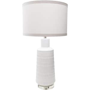 Mendez 35 in. White Indoor Table Lamp
