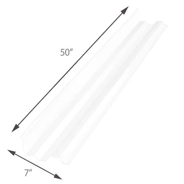 Suntuf 4 ft. Polycarbonate Wall Connector Flashing in Clear 108657 - The  Home Depot