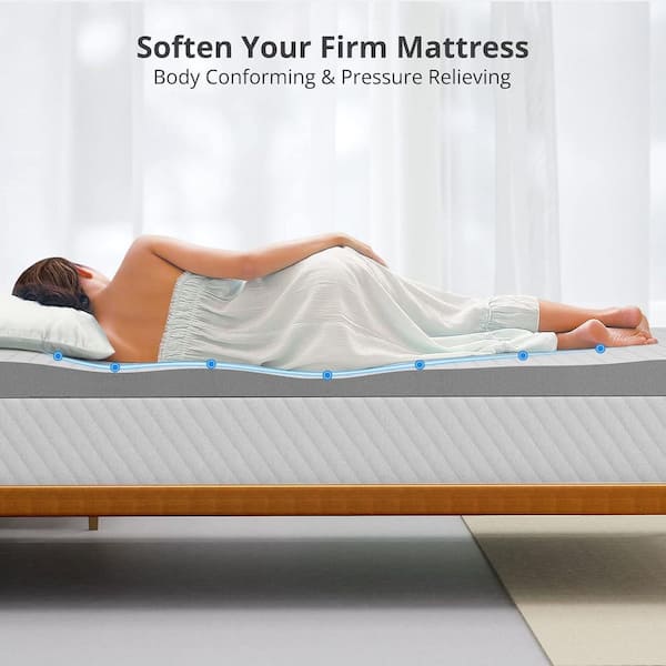 Modern King Plush Memory Foam 3 in. Bed-in-a-Box Mattress for Pressure Relieve