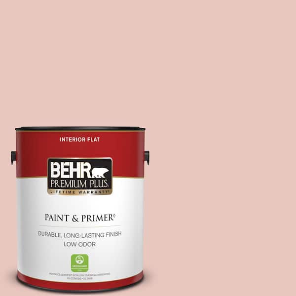 BEHR PREMIUM PLUS 1 gal. #S160-1 Iced Cherry Flat Low Odor Interior Paint & Primer