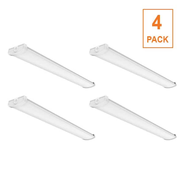 ETI LIGHTING 8-Pack 3.8 ft. x 10 in. White Commercial LED Wrap