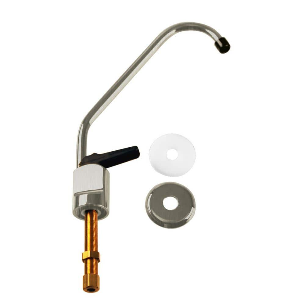 Westbrass 8 in. Touch-Flo Style Pure Cold Water Dispenser Faucet, Satin Nickel