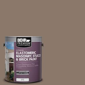 1 gal. #N210-5 Caffeine Elastomeric Masonry, Stucco and Brick Exterior Paint