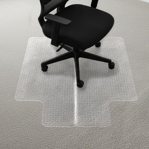 Karl home 36 in. x 48 in. Clear Double-Fold Indoor Studded PVC