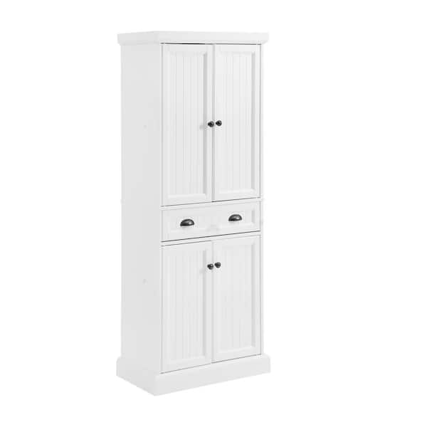 CROSLEY FURNITURE Shoreline White Pantry CF3114-WH - The Home Depot