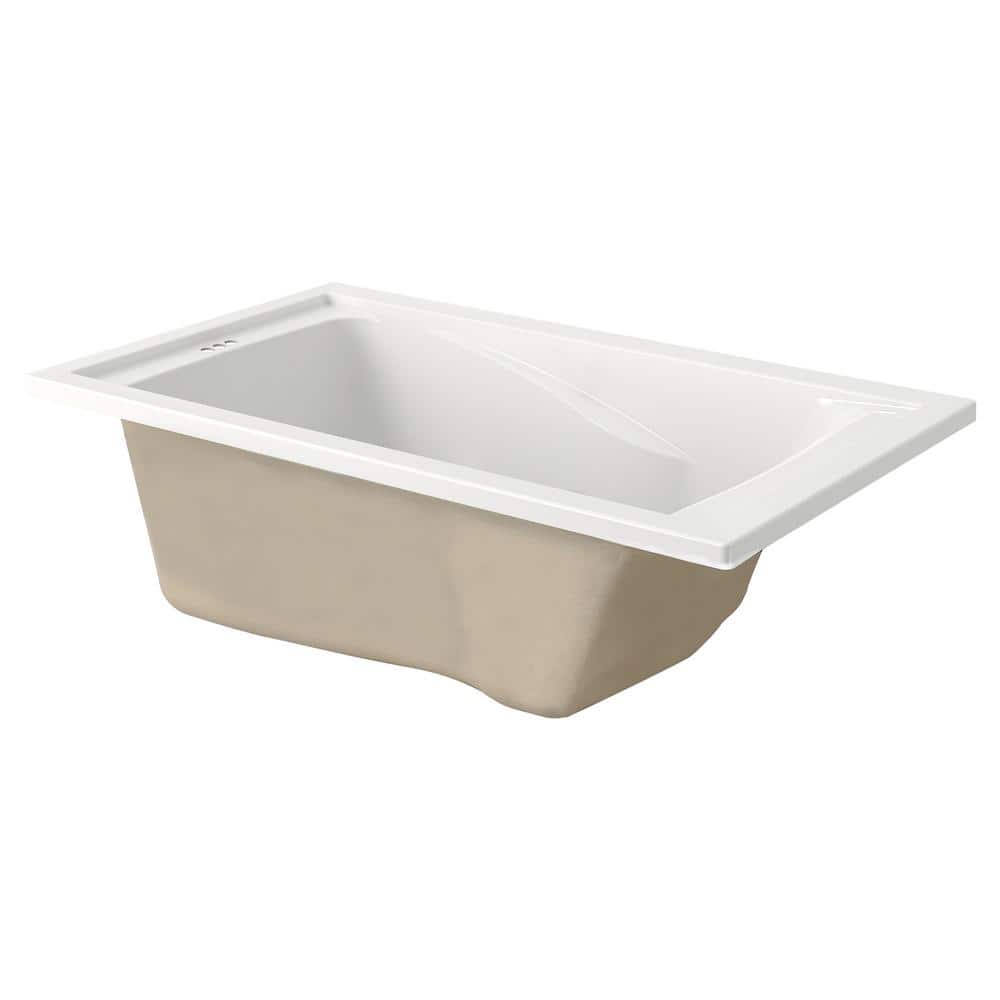 American Standard White Acrylic Drop-In Deep Soak Bathtub
