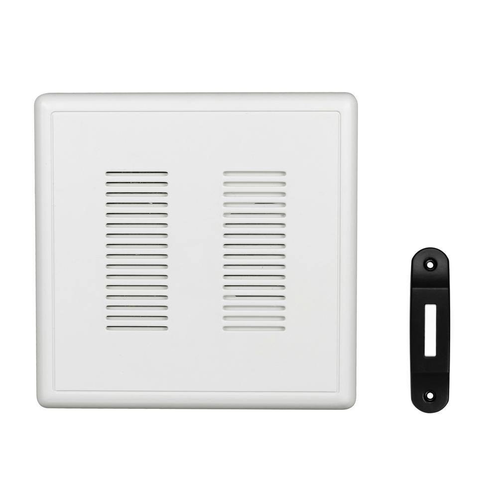 NICOR PrimeChime Plus 2 Video Compatible Wired Door Bell Chime Kit with Black Decorative Button