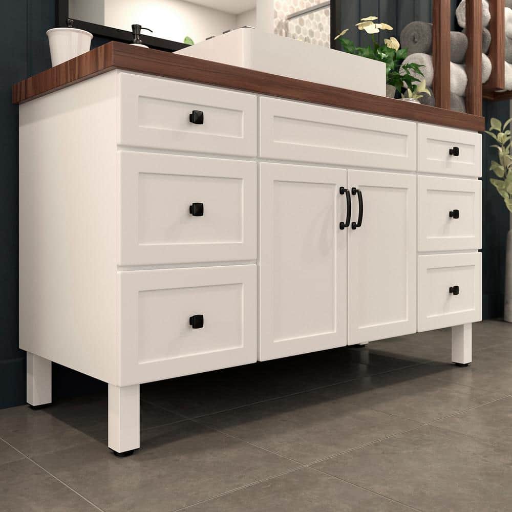 Adjustable Square Black Metal Furniture Legs Set of Four