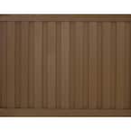 Seclusions 6 ft. x 8 ft. Saddle Brown Wood-Plastic Composite Board-On-Board Privacy Fence Panel Kit
