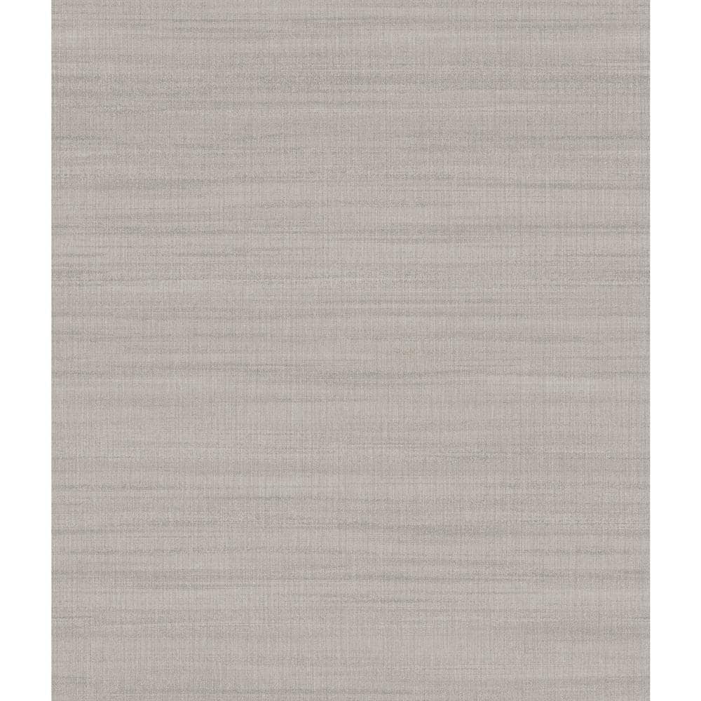 York Wallcoverings Washed Linen Pre-pasted Wallpaper (Covers 56 sq. ft.), Brown