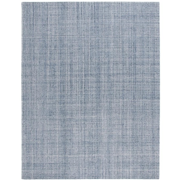SAFAVIEH Abstract Ivory/Navy 8 ft. x 10 ft. Classic Marle Area Rug
