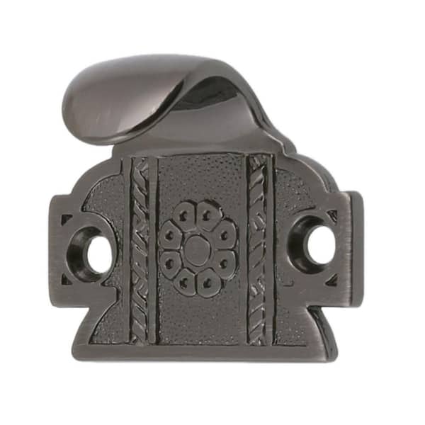 Antique Nickel Ornamental Sunburst Sash Lift