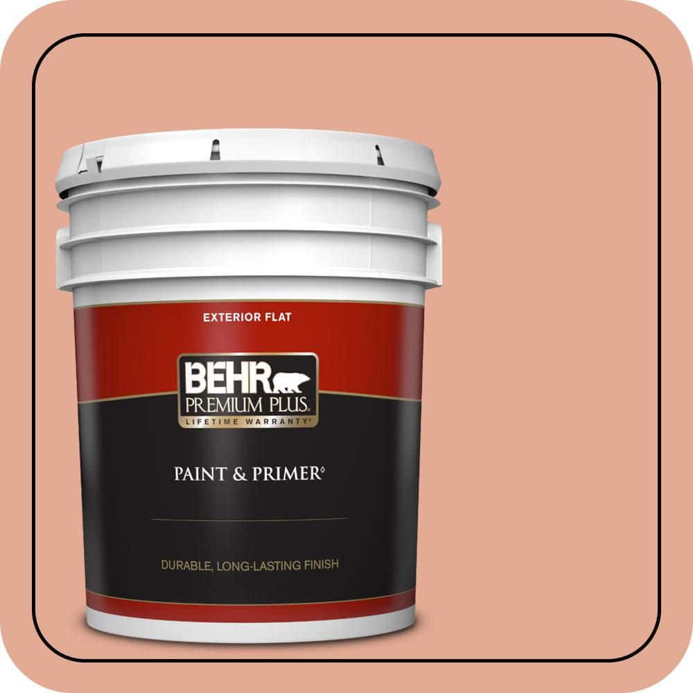 5 gal. #M190-4 California Coral Flat Exterior Paint & Primer product image for price tracking
