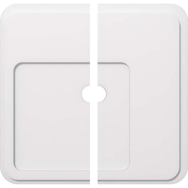 Ekena Millwork 1 in. P X 11 in. C X 32 in. OD X 3 in. ID Lucan Architectural Grade PVC Contemporary Ceiling Medallion, Two Piece