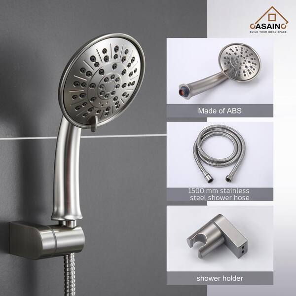 INAX JF-K22-C 3本入り⚠️ beaver CASAINC 3-Spray Patterns 8.3 in. Tub Wall Mount Dual Shower