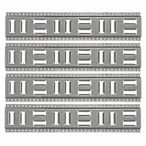 24 in. Fast-Track E-Track USA Galvanized Steel Horizontal Vertical, Logistic Tie-Down (4-Pack)
