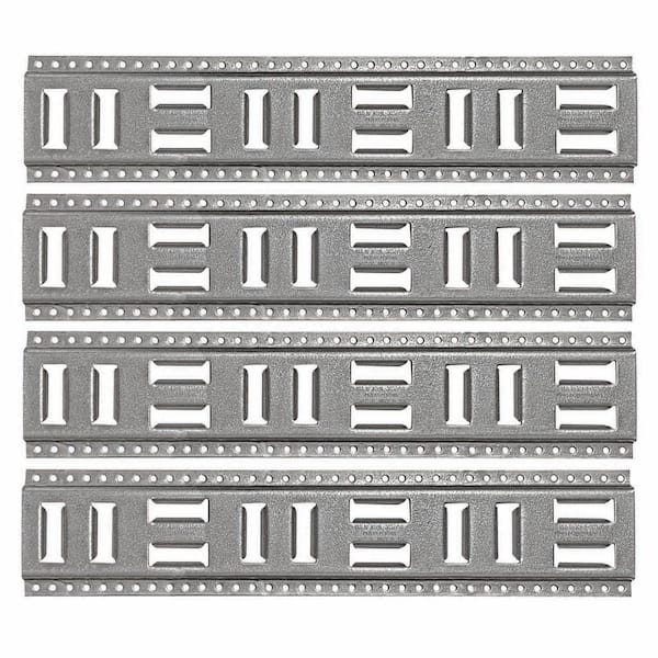 SNAP-LOC 24 in. Fast-Track E-Track USA Galvanized Steel Horizontal Vertical, Logistic Tie-Down (4-Pack)