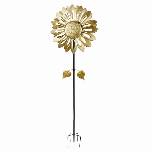 Alpine Corporation 85 in. Tall Sunflower Kinetic Wind Spinner