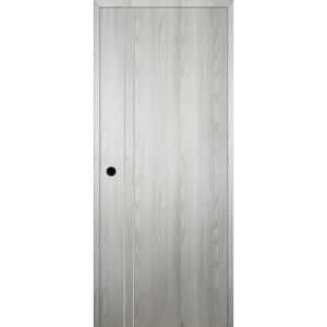 Optima 2V DIY-Friendly 36 in. x 96 in. Right-Hand Solid Core Ribeira Ash Composite Single Prehung Interior Door