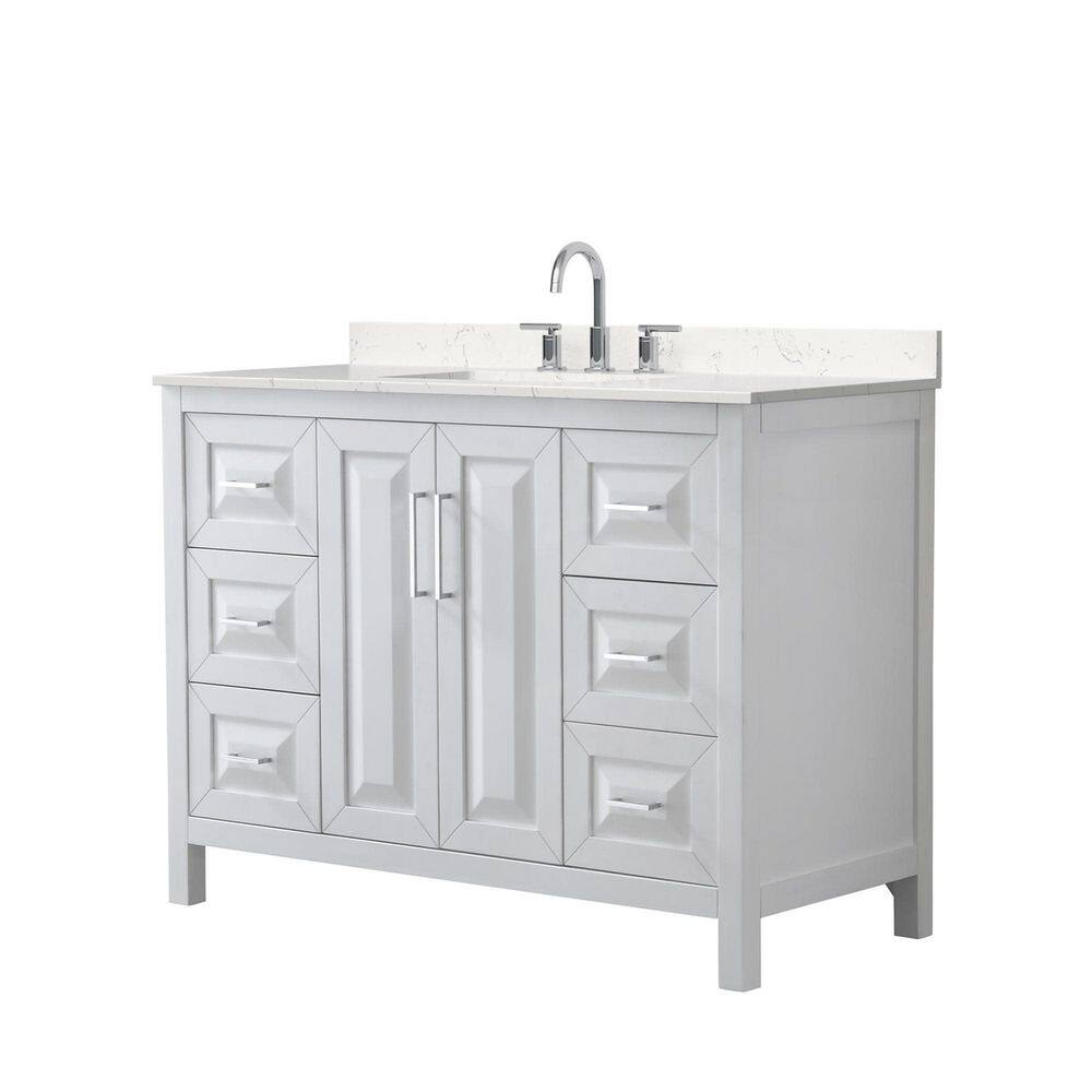 Daria 48 in. Single Freestanding White Bath Vanity with Top price history on PriceWatchPro