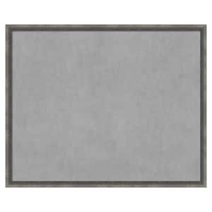 Burnished Concrete Narrow 42 in. x 34 in. Framed Magnetic Board