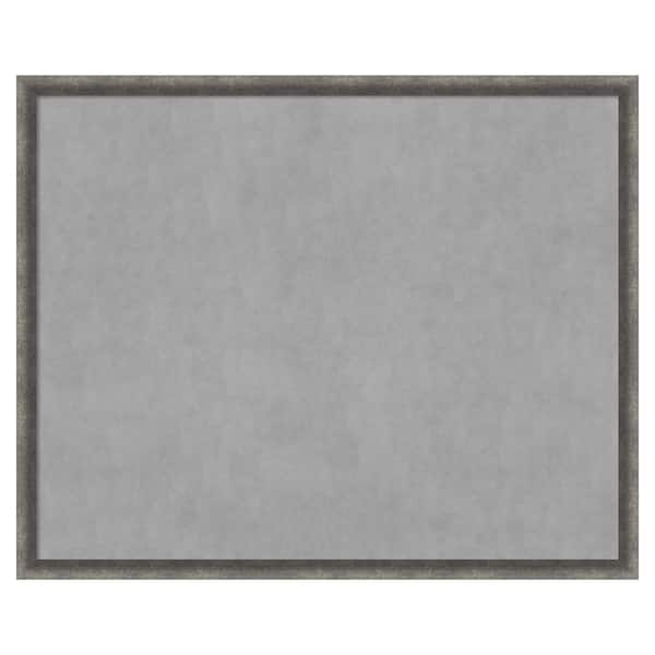 Amanti Art Burnished Concrete Narrow 42 in. x 34 in. Framed Magnetic Board