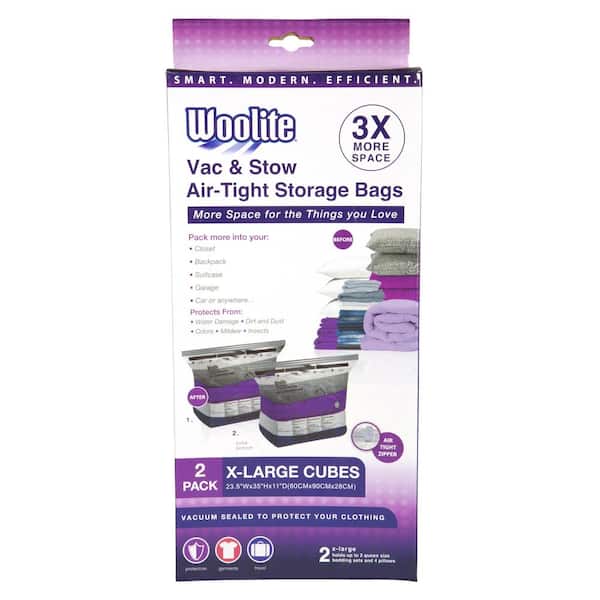2PC CUBE X-LARGE VACUUM STORAGE 23.5" X 35" X 11"