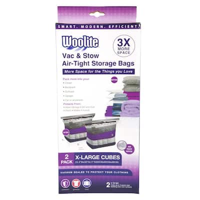 Woolite 3PC LARGE VACUUM STORAGE BAGS 21.5 X 33.5 W-85561 - The