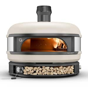 Dome Natural Gas Outdoor Pizza Oven Cream in White