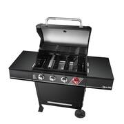 4-Burner Propane Gas Grill in Matte Black with TriVantage Multifunctional Cooking System