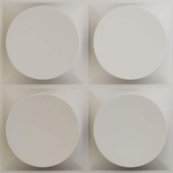 Ekena Millwork 19 5/8 in. x 19 5/8 in. Adonis EnduraWall Decorative 3D Wall Panel, Satin Blossom White (12-Pack for 32.04 Sq. Ft.)