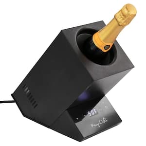 Electric Wine Chiller with Digital Display in Black