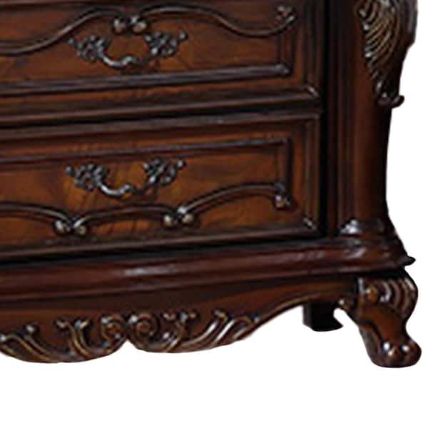 マロン!!スターシャワー和柄10000個 Minna Large Brown Wash Oak and Antique Mirror Nightstand
