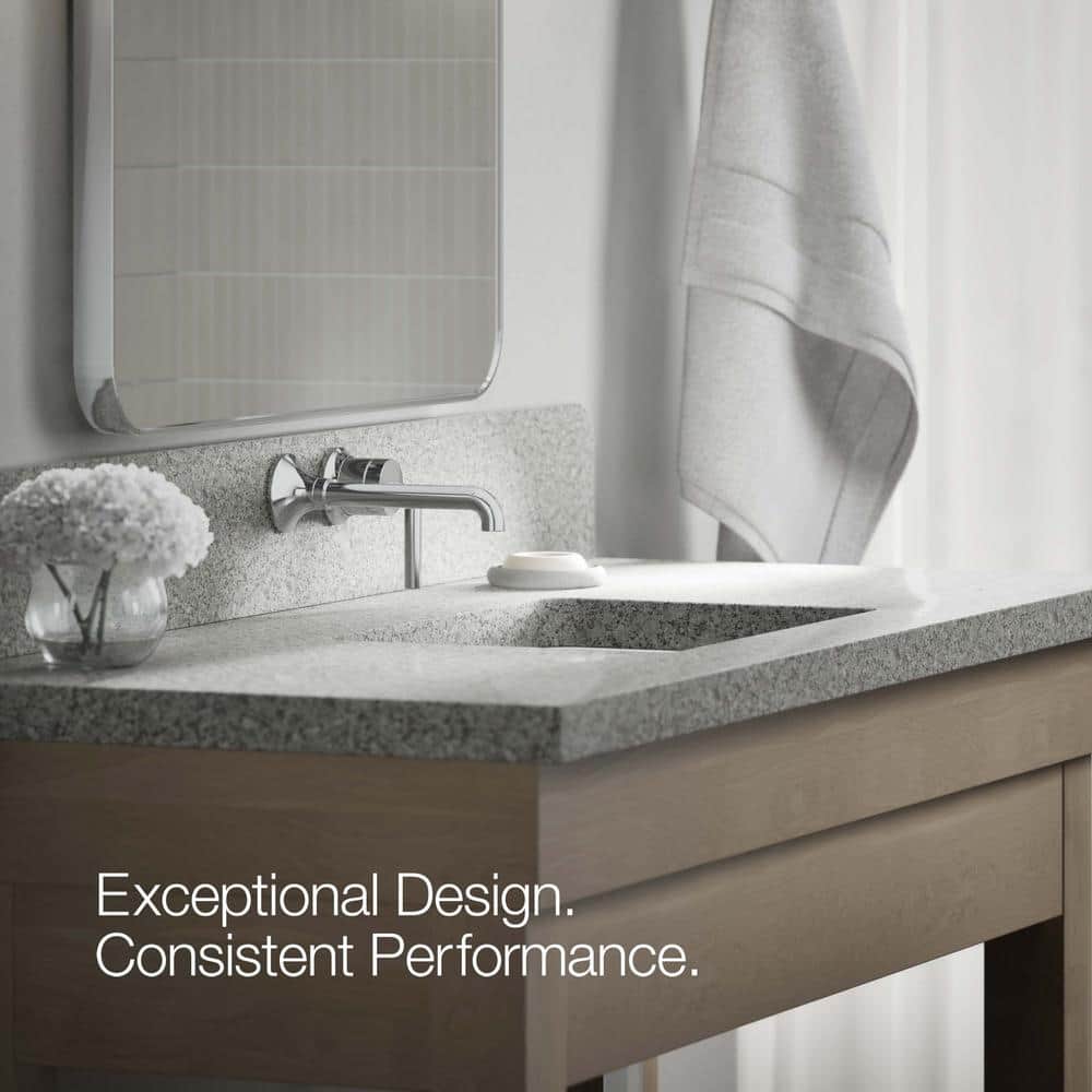 Tone Polished Chrome Single-Handle Wall-Mount Bathroom Faucet