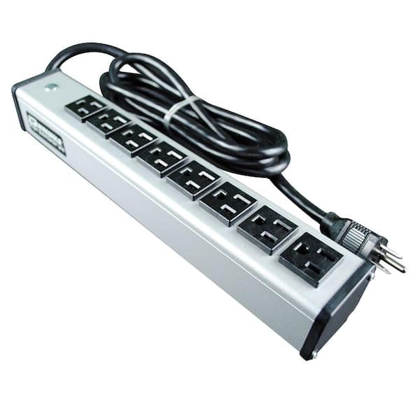 Legrand Wiremold 8-Outlet 15 Amp Compact Power Strip with 15 ft. Cord