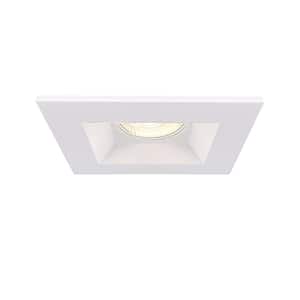 Midway 6 in. Square 2700K-5000K Selectable CCT Remodel Fixed Downlight Integrated LED Recessed Light Kit in White