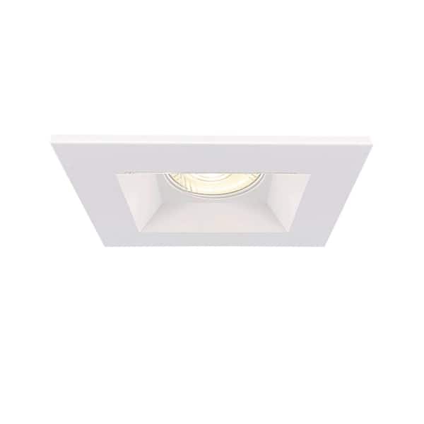 Eurofase Midway 6 in. Square 2700K-5000K Selectable CCT Remodel Fixed Downlight Integrated LED Recessed Light Kit in White