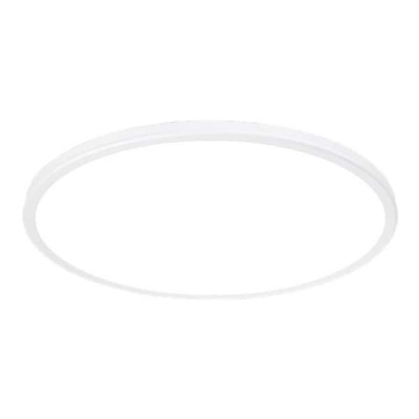 Geos 22 in. 1-Light 3000K White LED Flush Mount